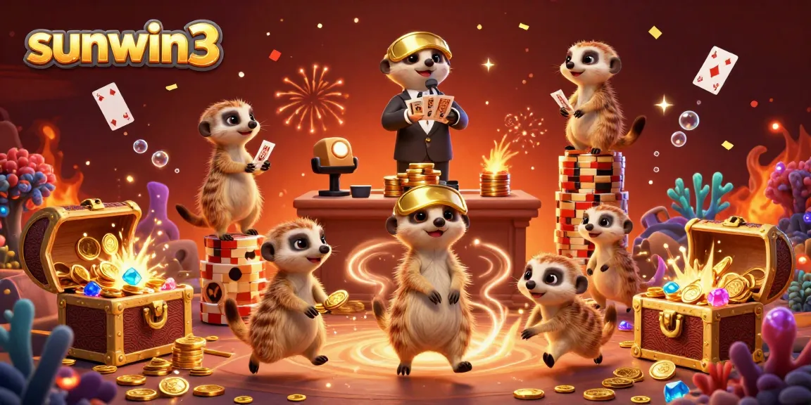 Experience the vibrant casino action with the meerkats at sunwin3, encountering exciting games and festive celebrations.
