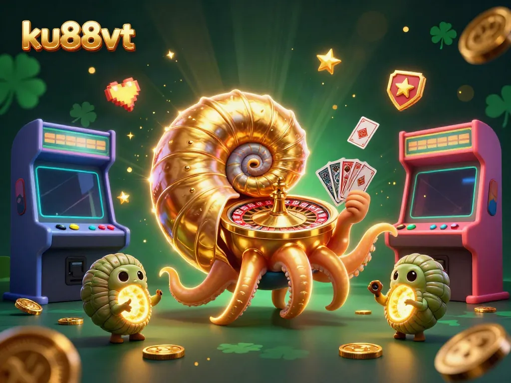 Experience thrilling gameplay with ku88vt's vibrant casino elements in a 3D environment.