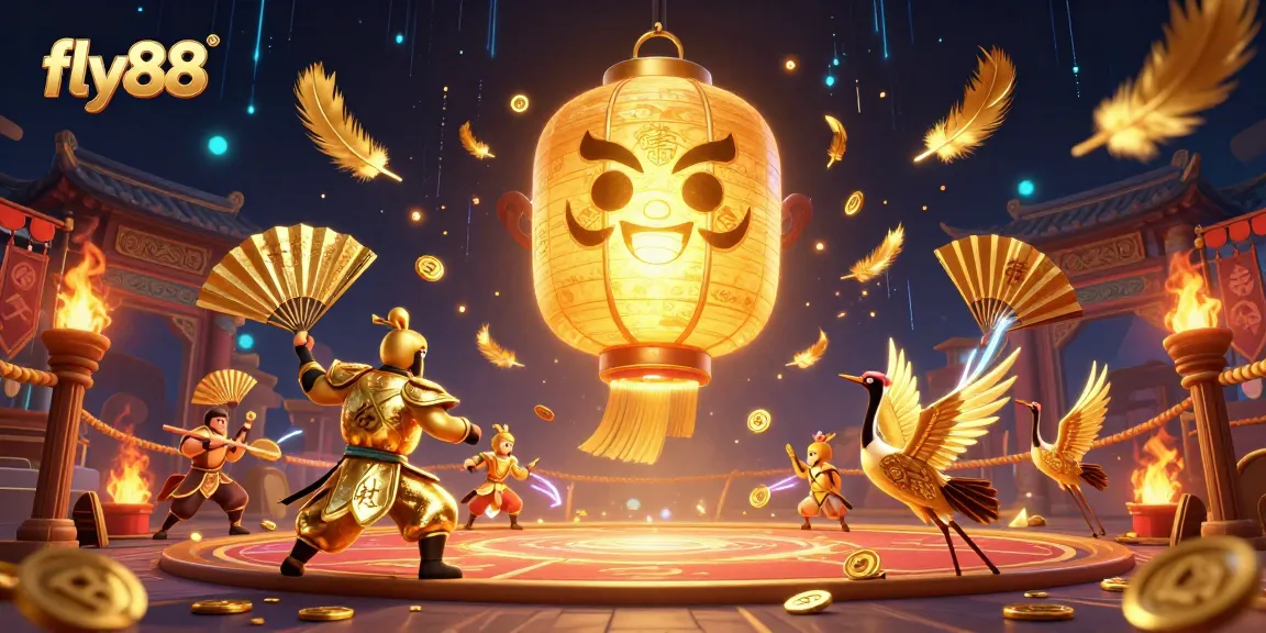 Experience the thrill of fly88 with an illustrated scene capturing the excitement of a vibrant casino adventure.