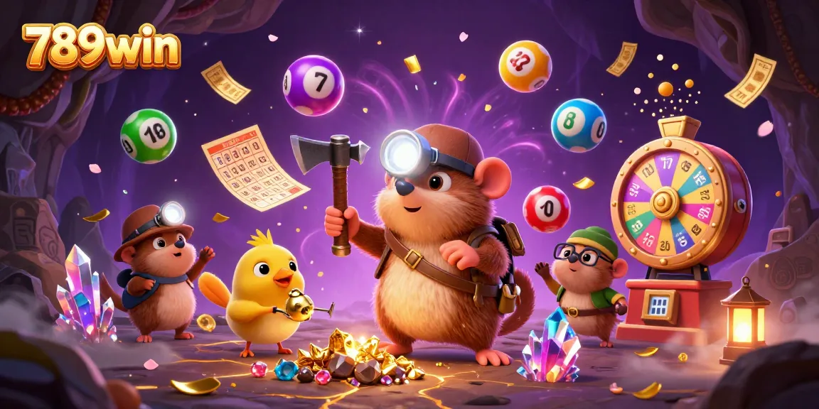Win big at 789win with a vibrant casino scene featuring treasure, games, and excitement.