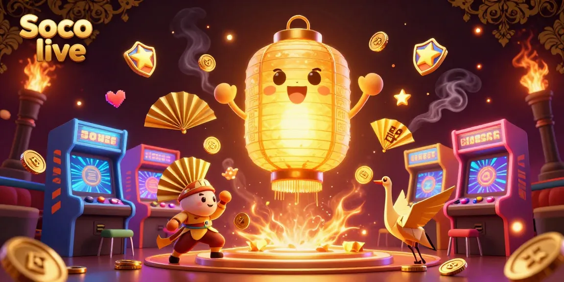 Experience the thrill of Soco live gaming with dynamic visuals and vibrant casino elements.