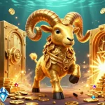 Experience thrilling wins at kk55 bet with a golden ram charging through a treasure vault.