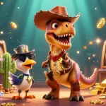 Win big with Nhà cái 33win in a vibrant casino scene featuring games like slots and engaging characters.