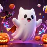 man88 showcases an enchanting casino scene featuring ghostly characters amidst vibrant gambling symbols.