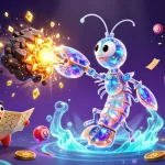 Experience the excitement of GG88 with vibrant lottery elements and dynamic casino action in this 3D illustration.